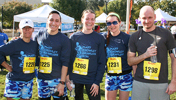 Mary Crowley team members at Colon Cancer Alliance - Undy Run 2016