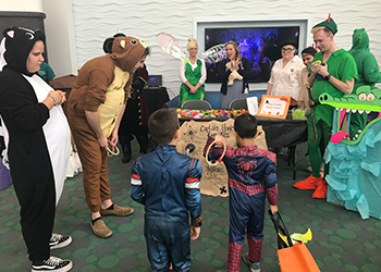 Data Team Members with Children at Medical City Children's Hospital